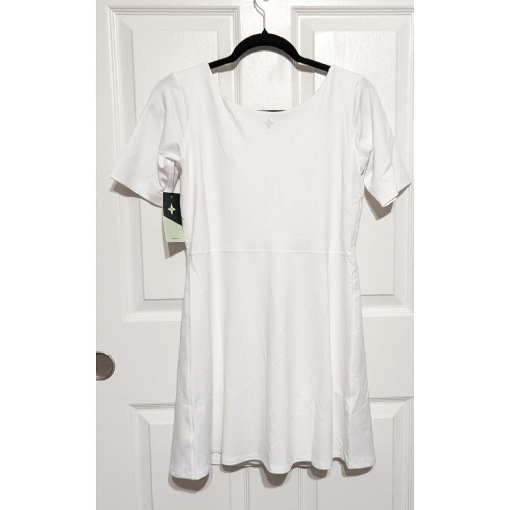 Tuckernuck Mini Tennis Dress Size Medium White Short Sleeve 2-in-1 Pockets NWT - Picture 5 of 12